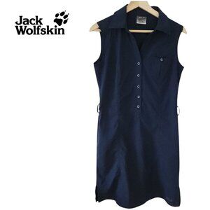 JACK WOLFSKIN Sleeveless Shirt Dress navy small